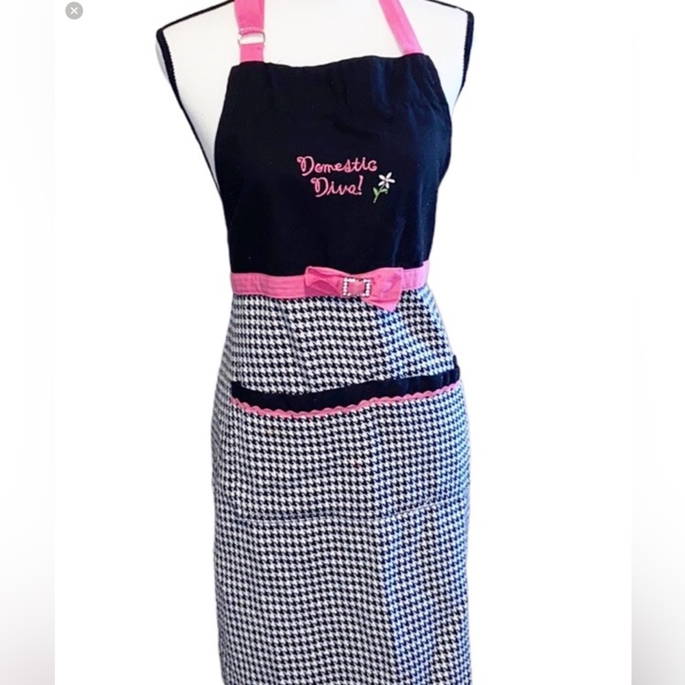 💖 DOMESTIC DIVA “HOUSE DRESS”APRON SMOCK FUN & FUNKTIONAL